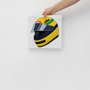 Senna 10" Canvas Print | Racing Royalty #01