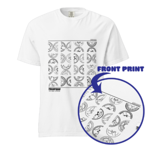 TRISPOKE Black Outline Heavyweight Tee