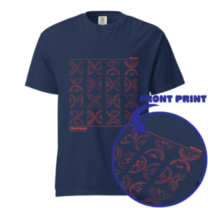 TRISPOKE Red Outline Heavyweight Tee