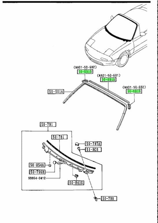 OEM Windscreen Moulding Protector